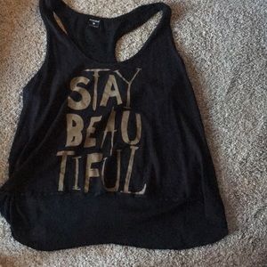 black tank top